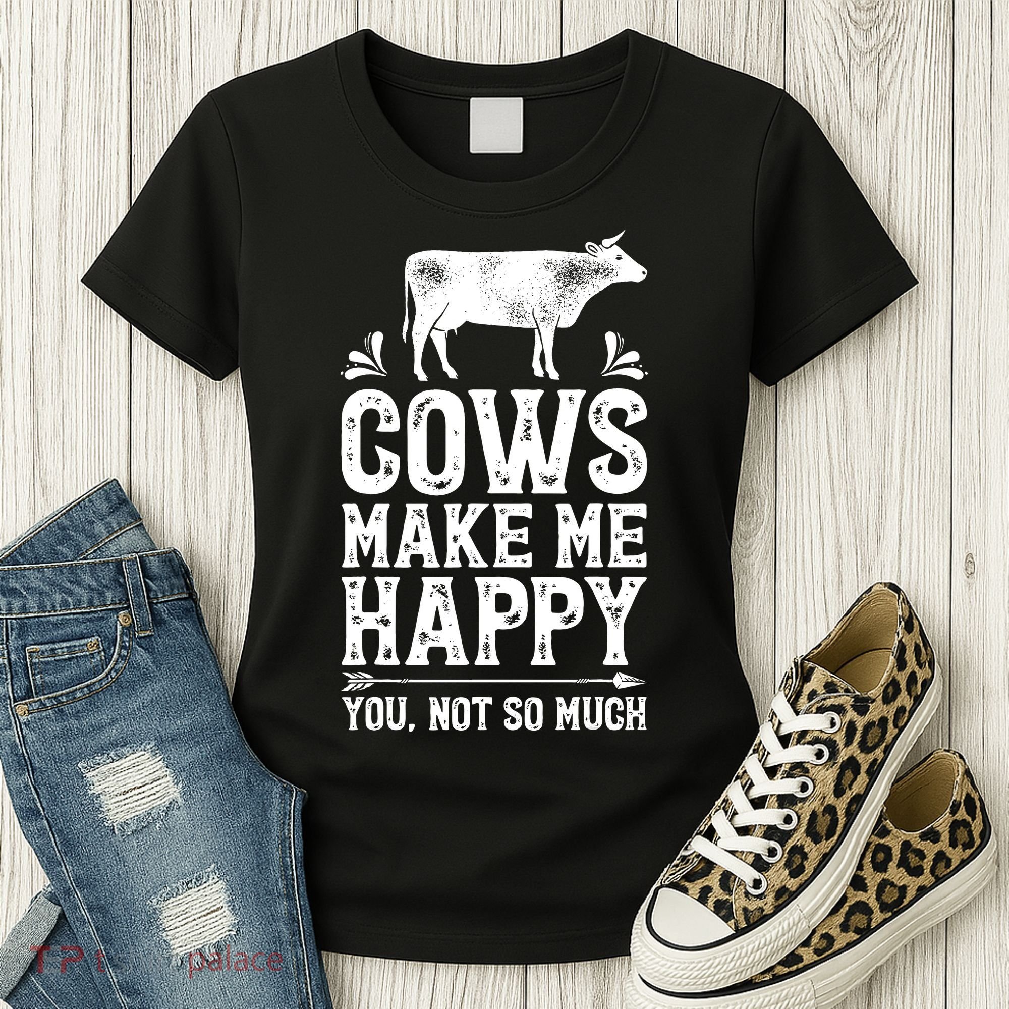 Cows Make Me Happy You Not So Much Farming Women's T-Shirt