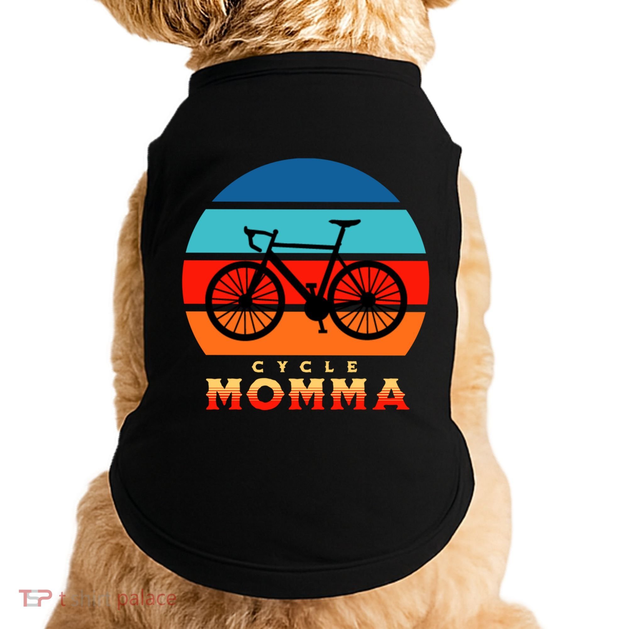 Cycle Momma Mom Mountain Bike Cyclist Cycling Coach Bicycle Cute Gift Doggie Tank
