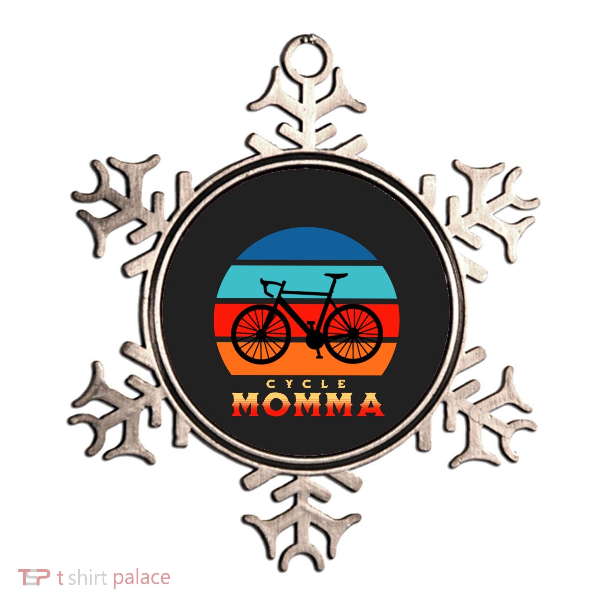 Cycle Momma Mom Mountain Bike Cyclist Cycling Coach Bicycle Cute Gift Ornament