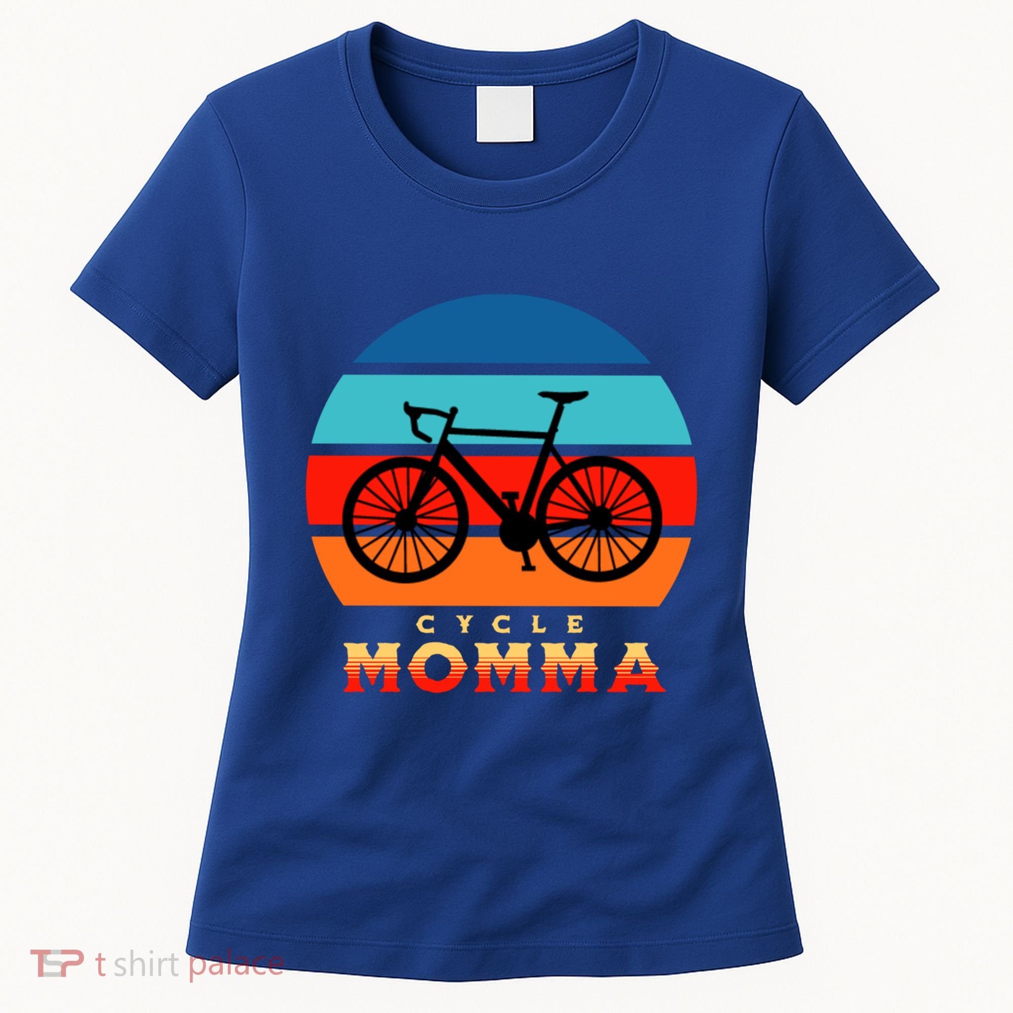 Cycle Momma Mom Mountain Bike Cyclist Cycling Coach Bicycle Cute Gift Women's T-Shirt