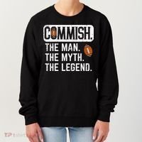Commish Man Myth Legend Fantasy Football Commissioner Women's Sweatshirt thumb 0