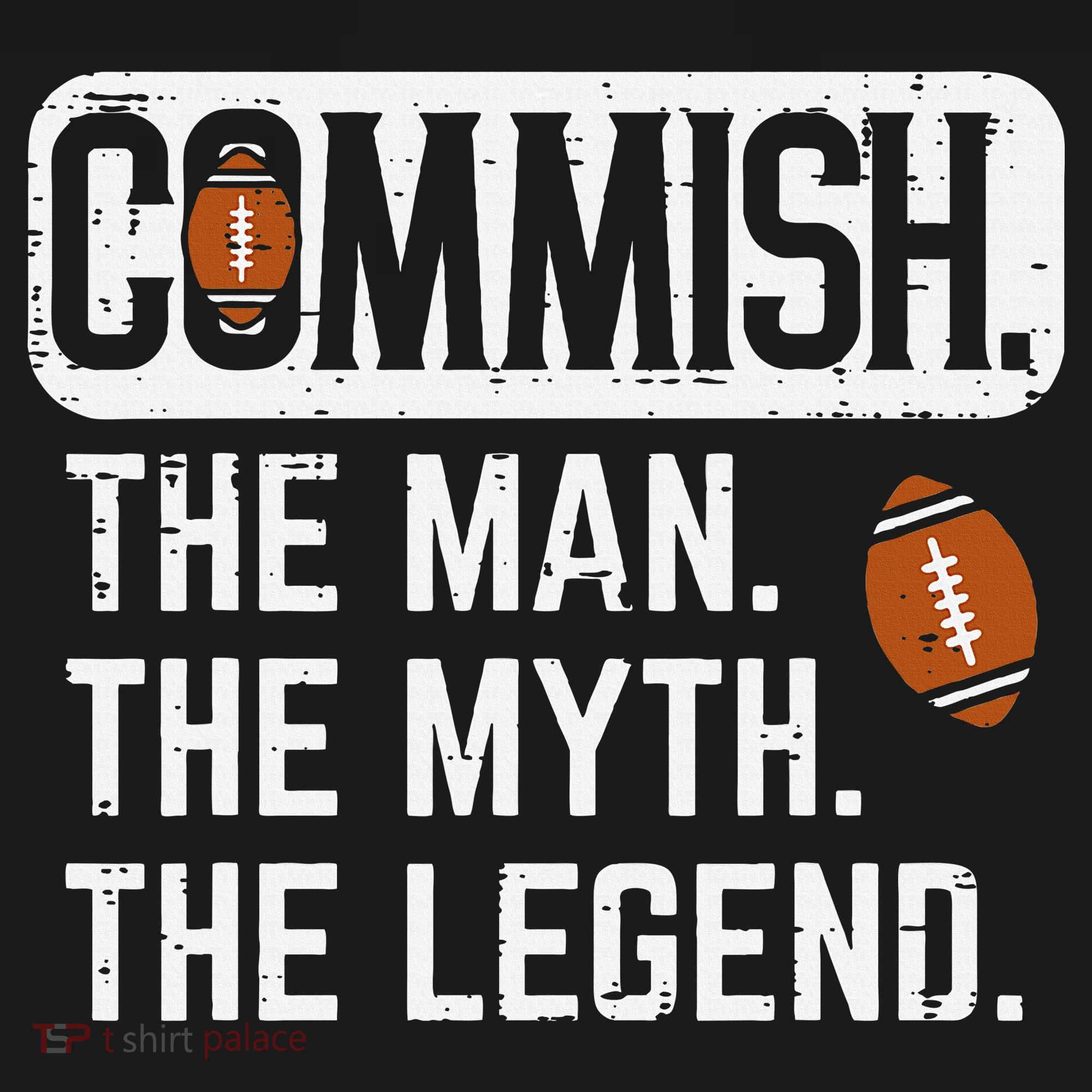 Commish Man Myth Legend Fantasy Football Commissioner Women's Hoodie