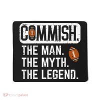 Commish Man Myth Legend Fantasy Football Commissioner Mousepad thumb 0