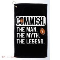Commish Man Myth Legend Fantasy Football Commissioner Golf Towel thumb 0