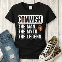 Commish Man Myth Legend Fantasy Football Commissioner Women's T-Shirt thumb 3