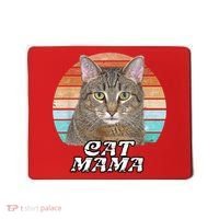 Cat Mama Mom Mothers Day Tabby Retro Mousepad thumb 0