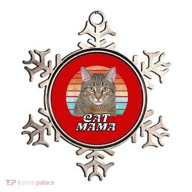 Cat Mama Mom Mothers Day Tabby Retro Ornament