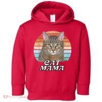 Cat Mama Mom Mothers Day Tabby Retro Toddler Hoodie thumb 0