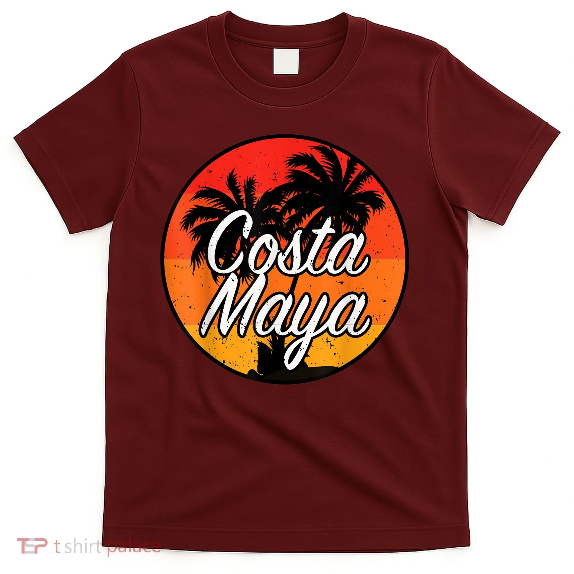 Costa Maya Mexico Vacation Cruise Vintage Sunset Souvenir T-Shirt