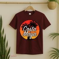 Costa Maya Mexico Vacation Cruise Vintage Sunset Souvenir T-Shirt thumb 2