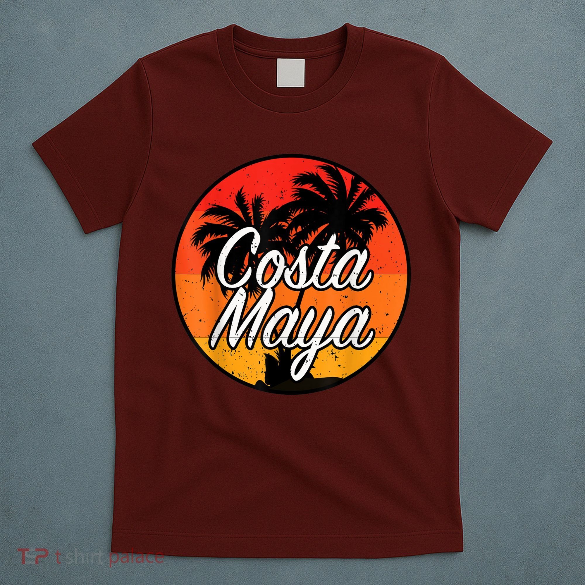 Costa Maya Mexico Vacation Cruise Vintage Sunset Souvenir T-Shirt