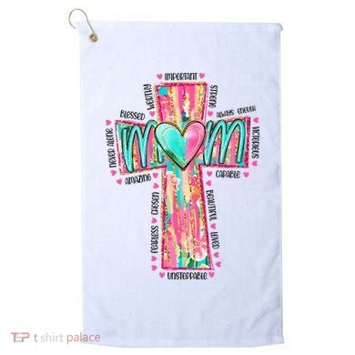 Christian Mom Mothers Day Golf Towel