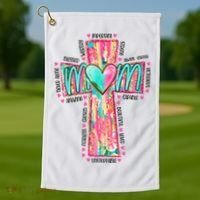 Christian Mom Mothers Day Golf Towel thumb 1