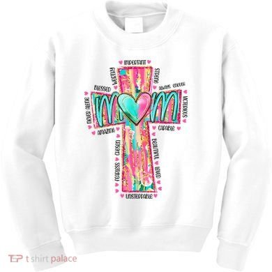 Christian Mom Mothers Day Kids Sweatshirt