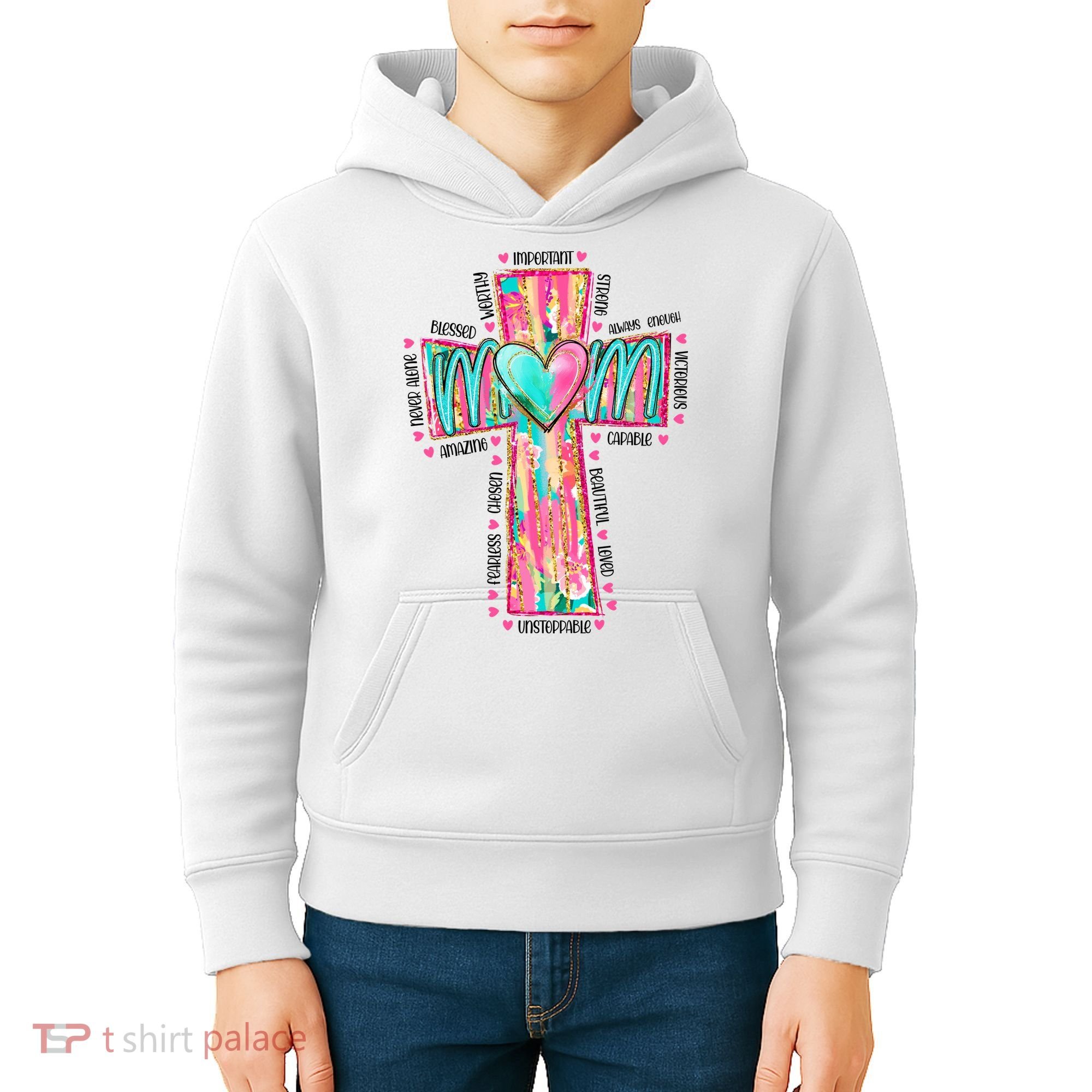Christian Mom Mothers Day Kids Hoodie