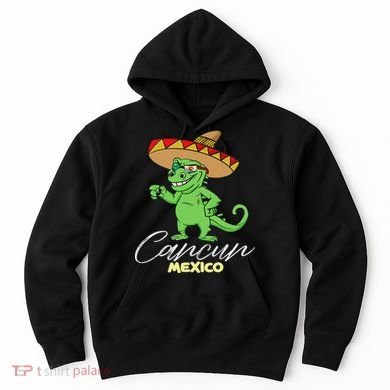 Cancun Mexico Mexican T Rex Dino Funny Cancun Hoodie