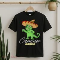 Cancun Mexico Mexican T Rex Dino Funny Cancun T-Shirt thumb 2