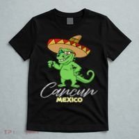 Cancun Mexico Mexican T Rex Dino Funny Cancun T-Shirt thumb 5