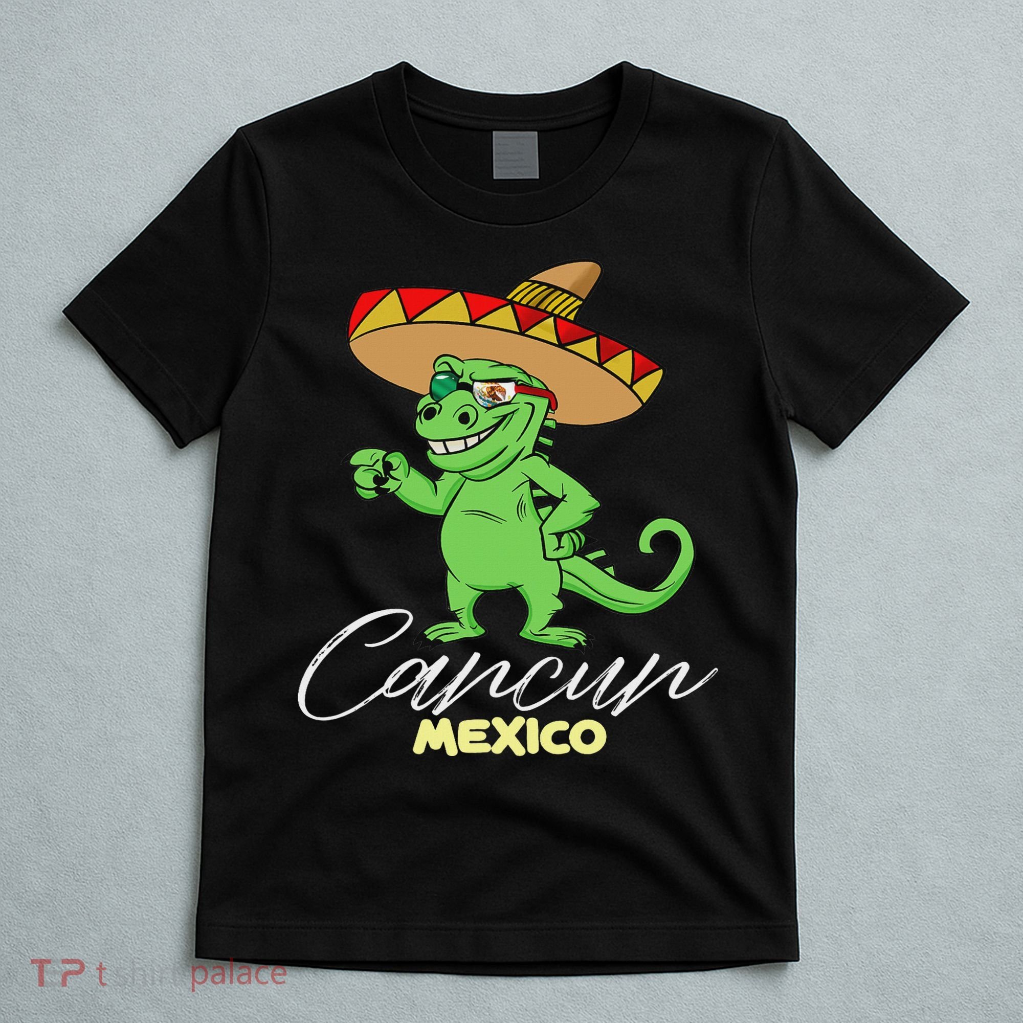Cancun Mexico Mexican T Rex Dino Funny Cancun T-Shirt