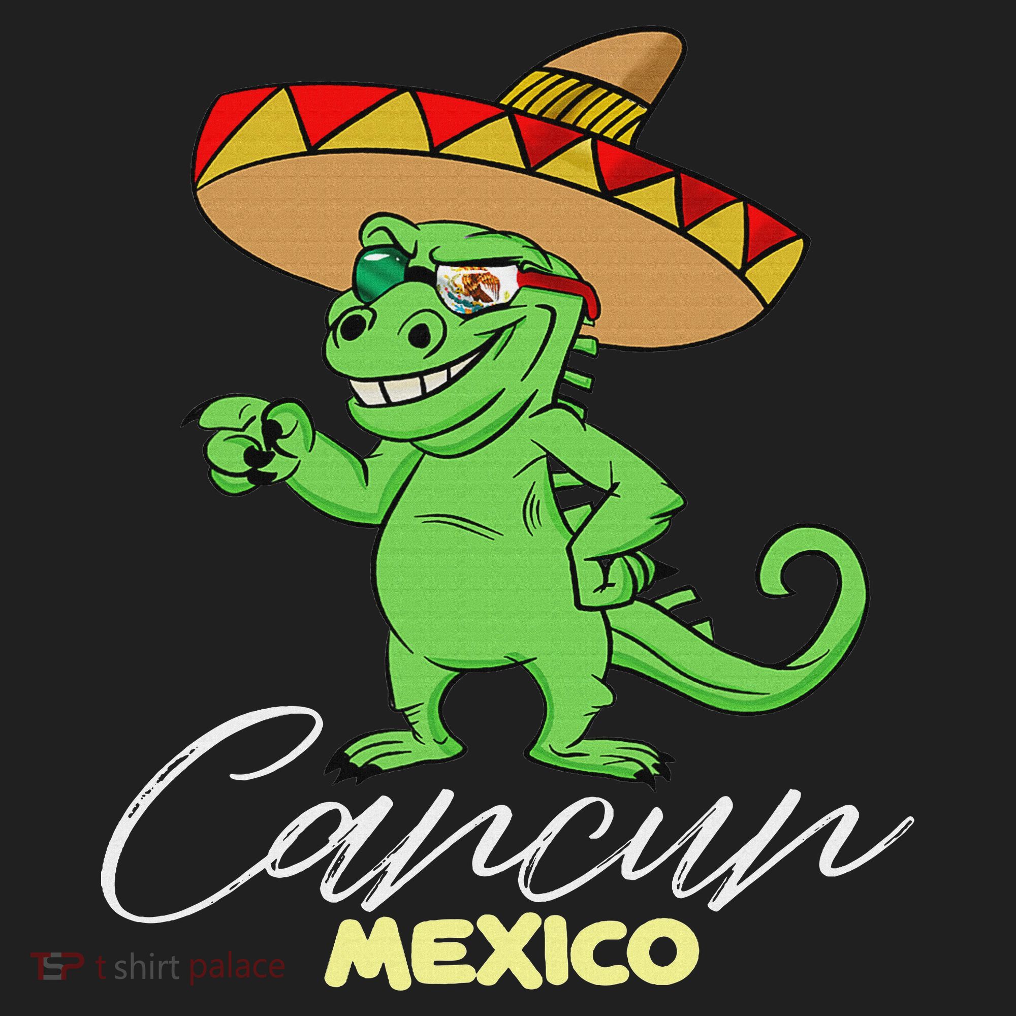 Cancun Mexico Mexican T Rex Dino Funny Cancun Beanie