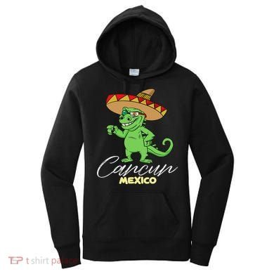Cancun Mexico Mexican T Rex Dino Funny Cancun Women's Hoodie