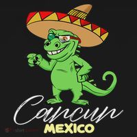 Cancun Mexico Mexican T Rex Dino Funny Cancun Ornament thumb 1