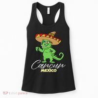 Cancun Mexico Mexican T Rex Dino Funny Cancun Women's Tank Top thumb 0