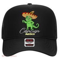 Cancun Mexico Mexican T Rex Dino Funny Cancun Hat thumb 0