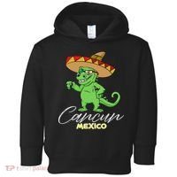 Cancun Mexico Mexican T Rex Dino Funny Cancun Toddler Hoodie thumb 0