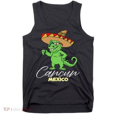 Cancun Mexico Mexican T Rex Dino Funny Cancun Tank Top