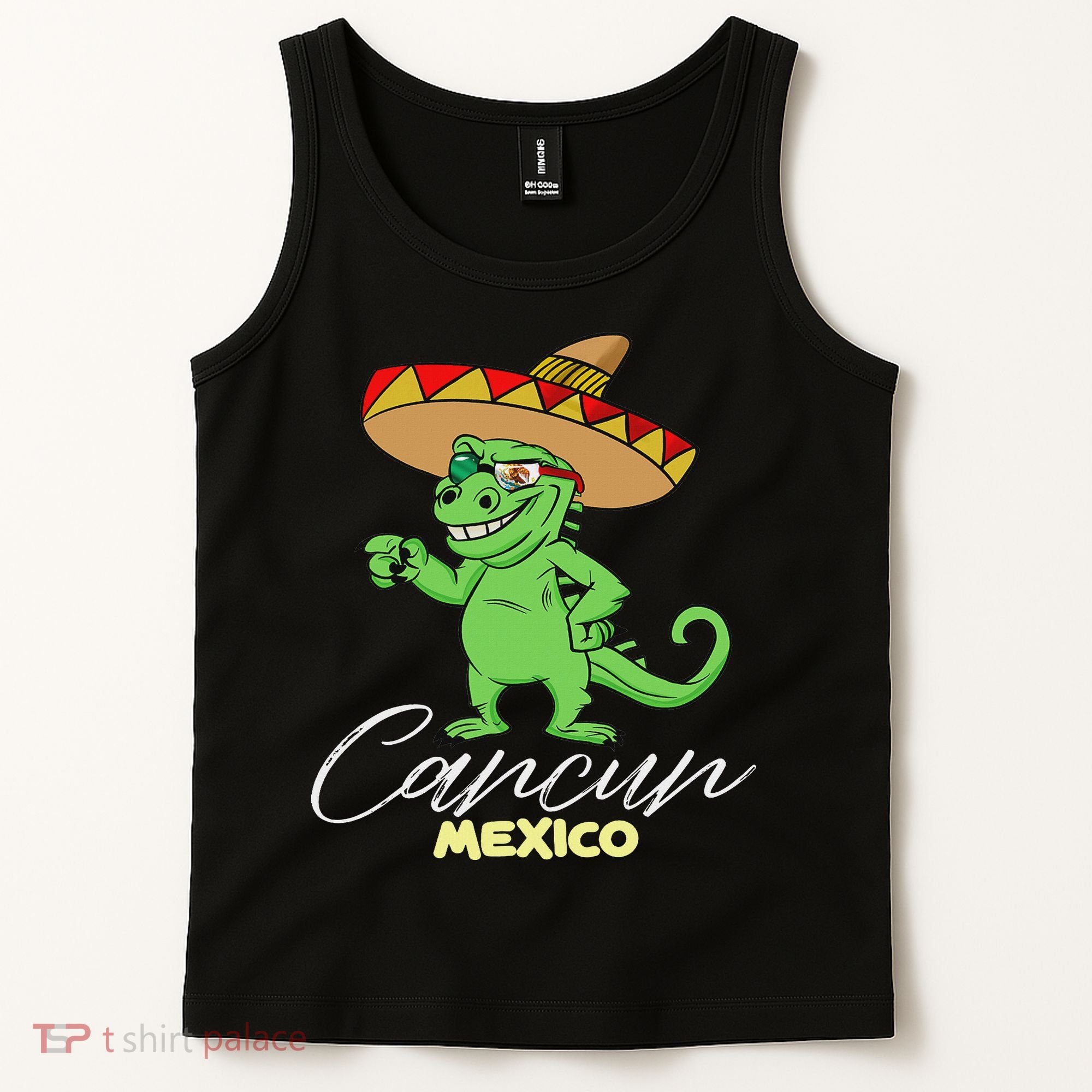 Cancun Mexico Mexican T Rex Dino Funny Cancun Tank Top