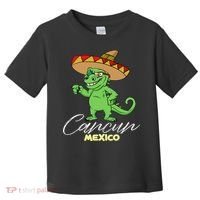 Cancun Mexico Mexican T Rex Dino Funny Cancun Toddler T-Shirt thumb 0