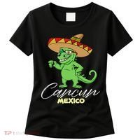 Cancun Mexico Mexican T Rex Dino Funny Cancun Women's T-Shirt thumb 0