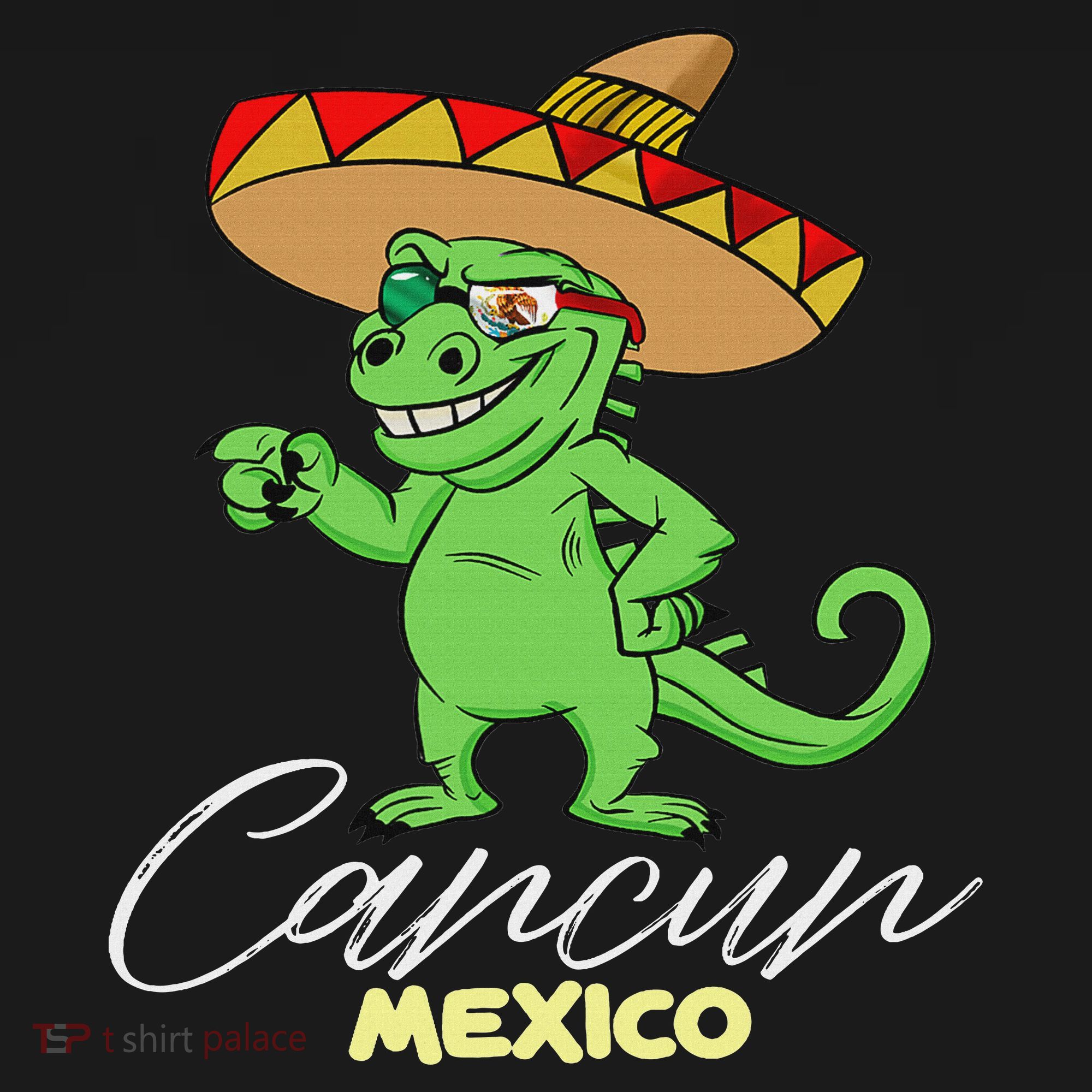 Cancun Mexico Mexican T Rex Dino Funny Cancun Women's T-Shirt