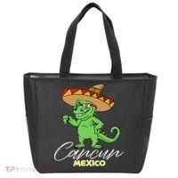 Cancun Mexico Mexican T Rex Dino Funny Cancun Tote Bag thumb 0