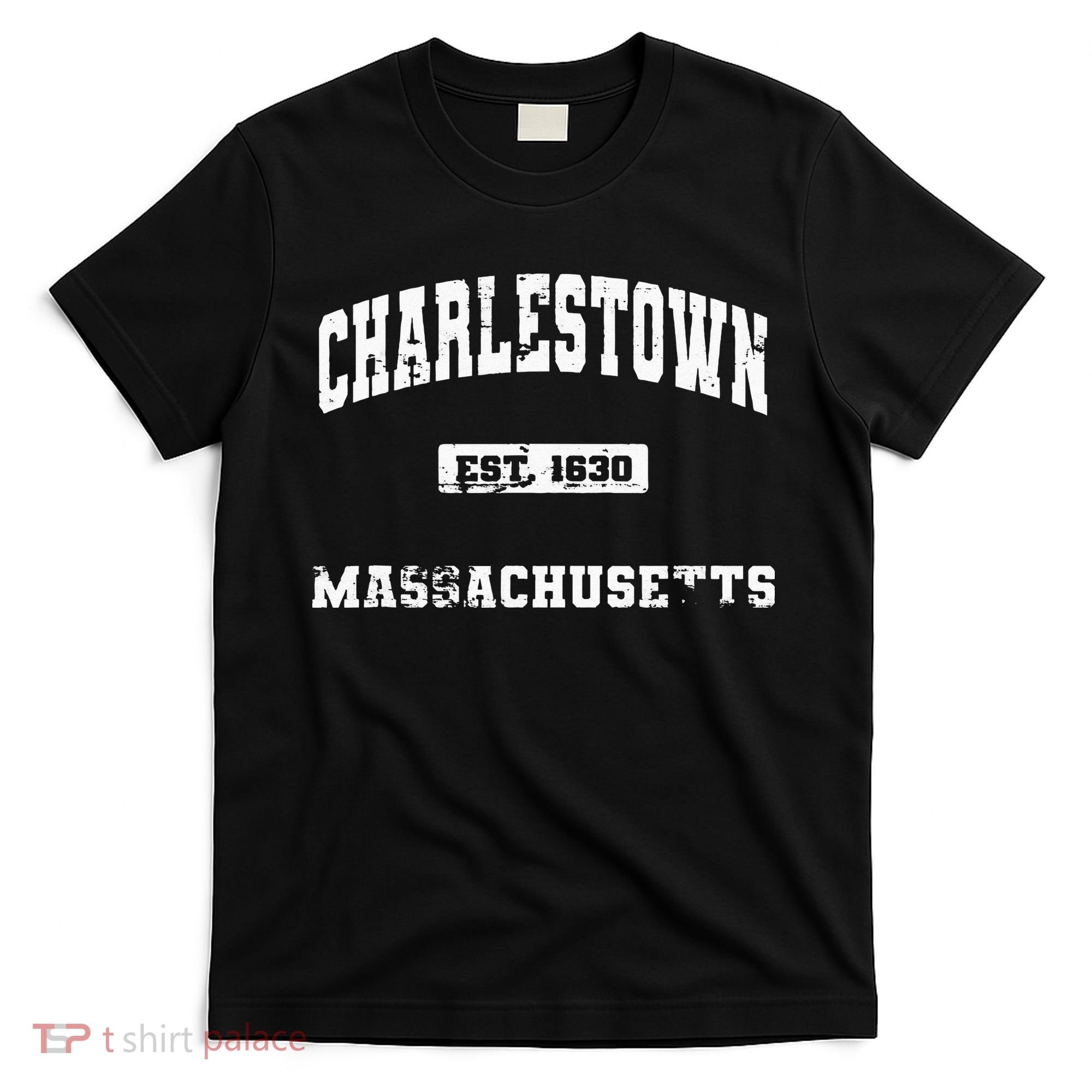 Charlestown Massachusetts MA State Vintage Athletic Style T-Shirt