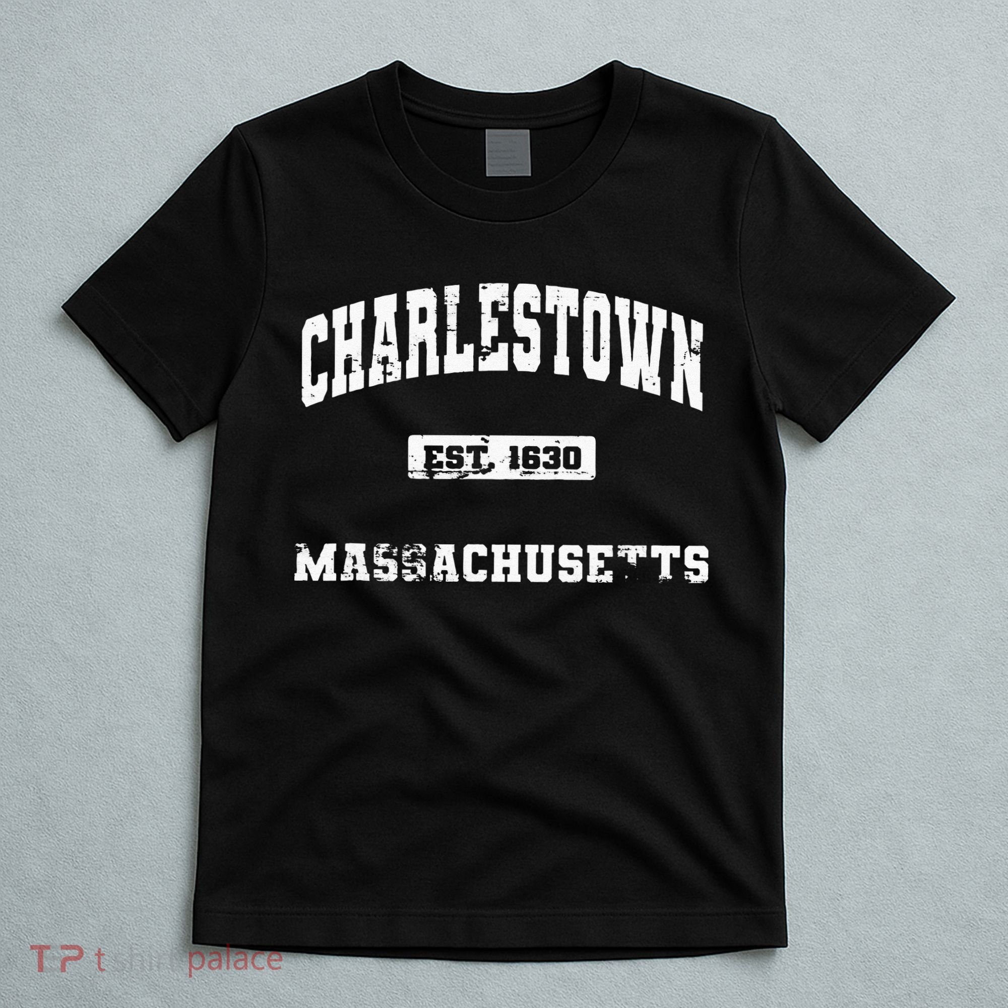 Charlestown Massachusetts MA State Vintage Athletic Style T-Shirt