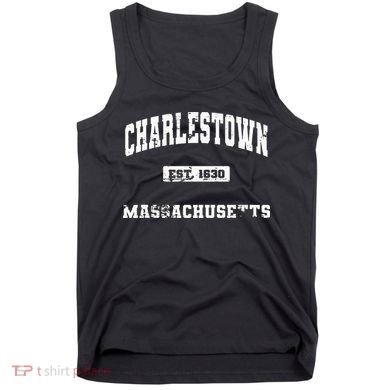 Charlestown Massachusetts MA State Vintage Athletic Style Tank Top