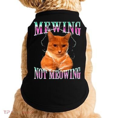 Cat Mewing Meme Mewing Not Meowing Doggie Tank