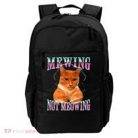 Cat Mewing Meme Mewing Not Meowing Backpack thumb 0