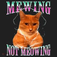 Cat Mewing Meme Mewing Not Meowing Beanie thumb 2
