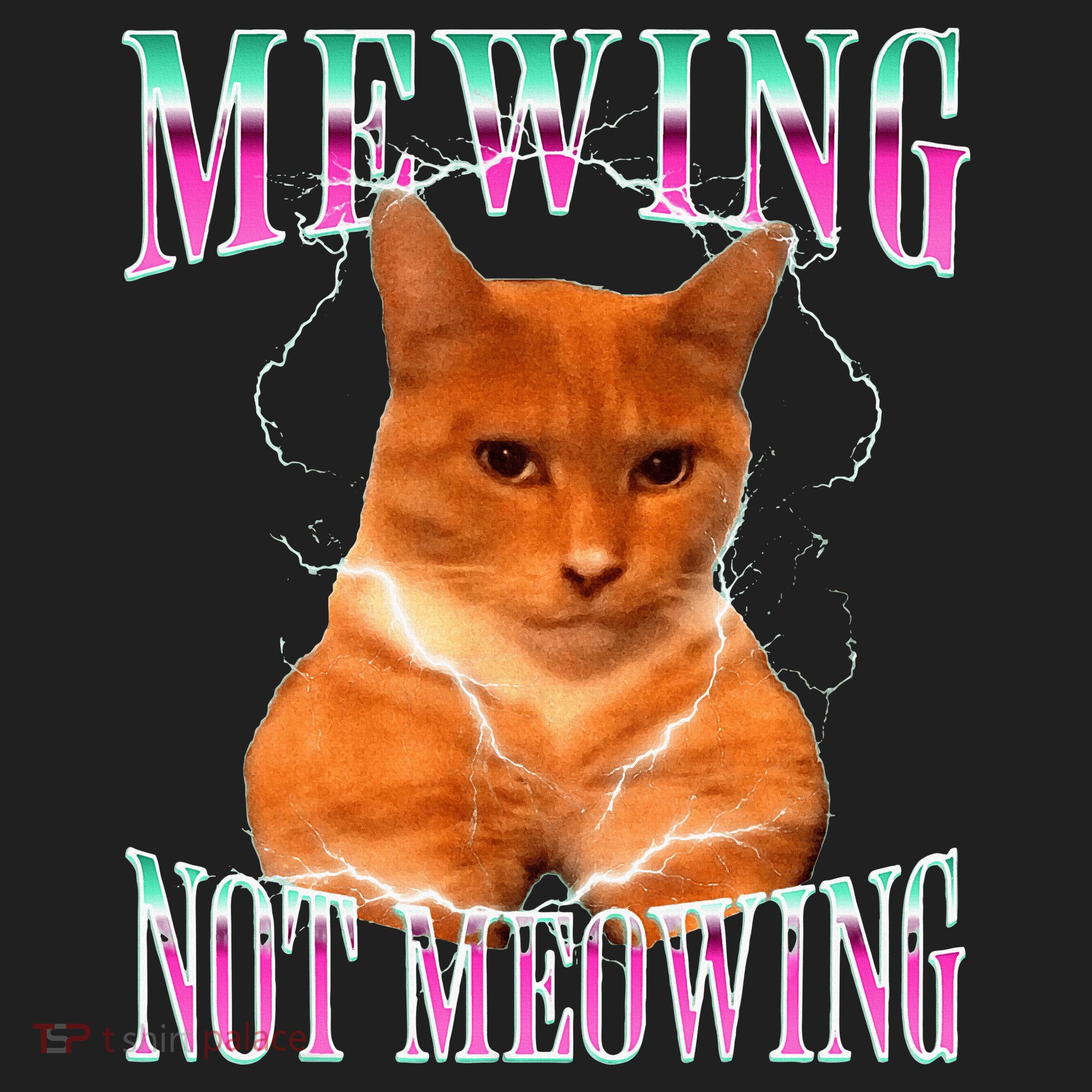 Cat Mewing Meme Mewing Not Meowing Beanie