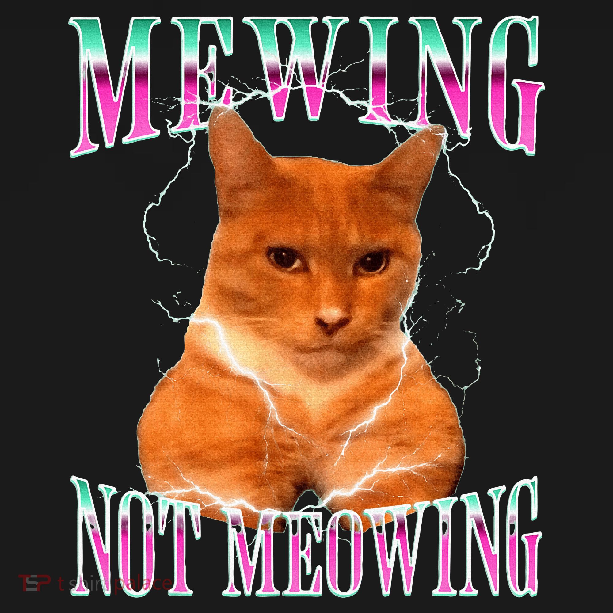 Cat Mewing Meme Mewing Not Meowing Mousepad