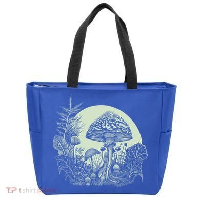 Cottagecore Moon Mushrooms Plants And Trees Gift Tote Bag