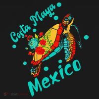 Costa Maya Mexico Turtle Sea Tropical Souvenir Travel Women's Hoodie thumb 2