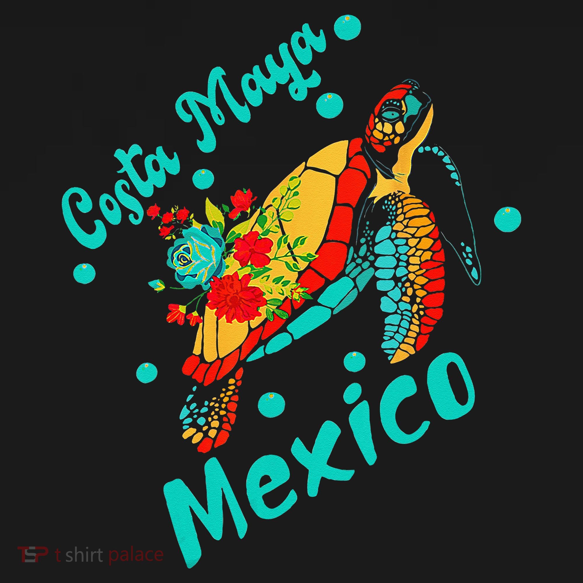Costa Maya Mexico Turtle Sea Tropical Souvenir Travel Women's Hoodie