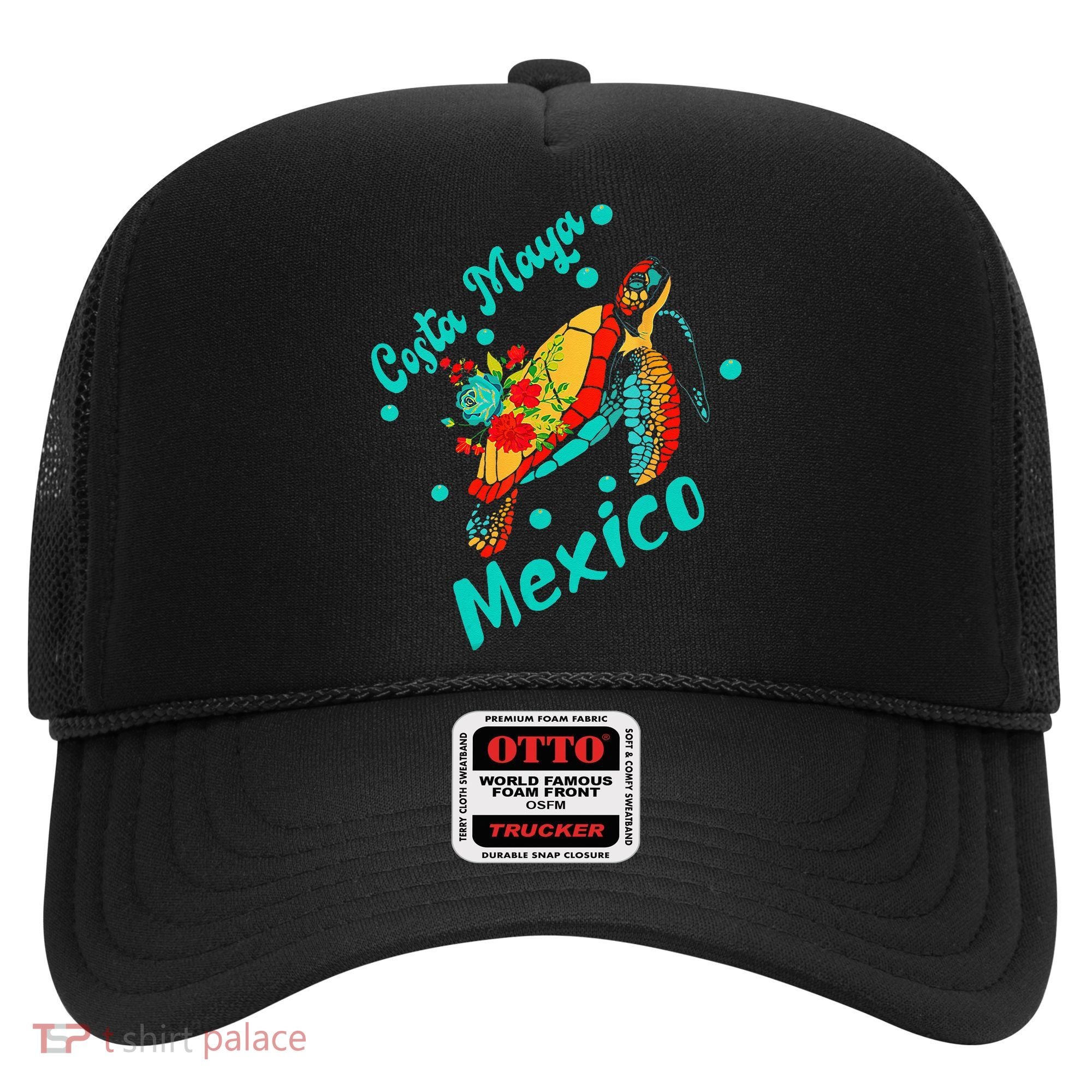Costa Maya Mexico Turtle Sea Tropical Souvenir Travel Hat