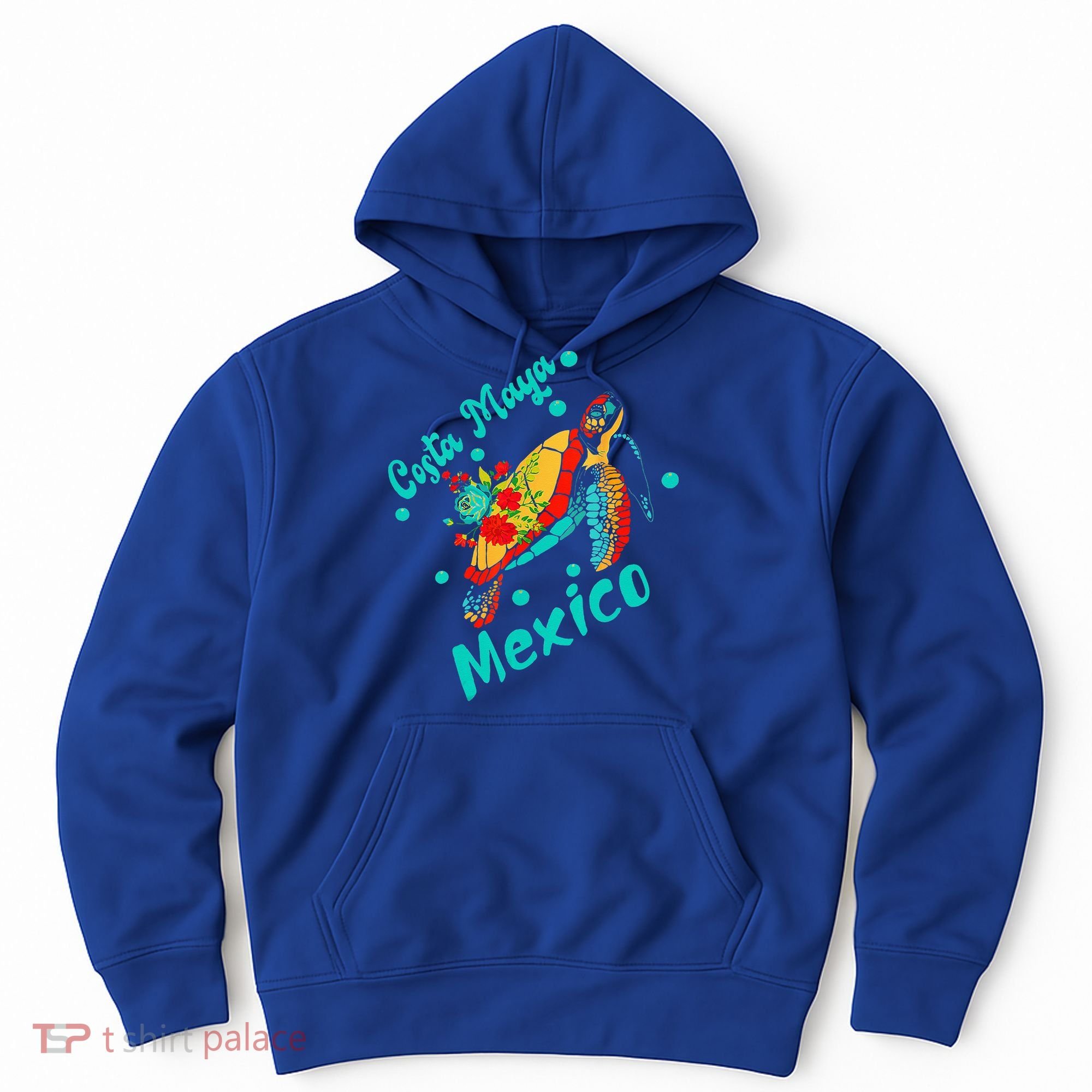 Costa Maya Mexico Turtle Sea Tropical Souvenir Travel Hoodie