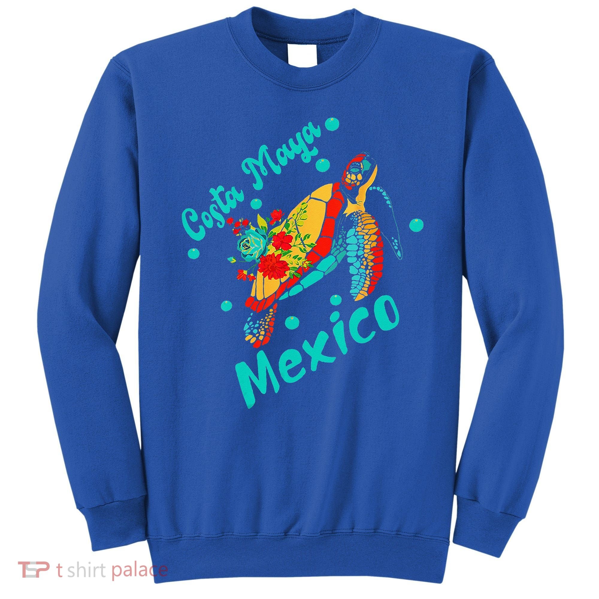 Costa Maya Mexico Turtle Sea Tropical Souvenir Travel Sweatshirt