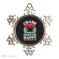 Crabs Make Me Happy Crab Sea Animal Seafood Lover Retro Men Ornament thumb 0